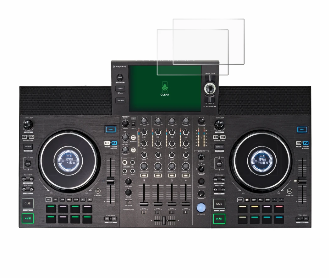Immagine del dispositivo Denon DJ SC LIVE 4 con un'ampia varietà di protezioni per lo schermo.