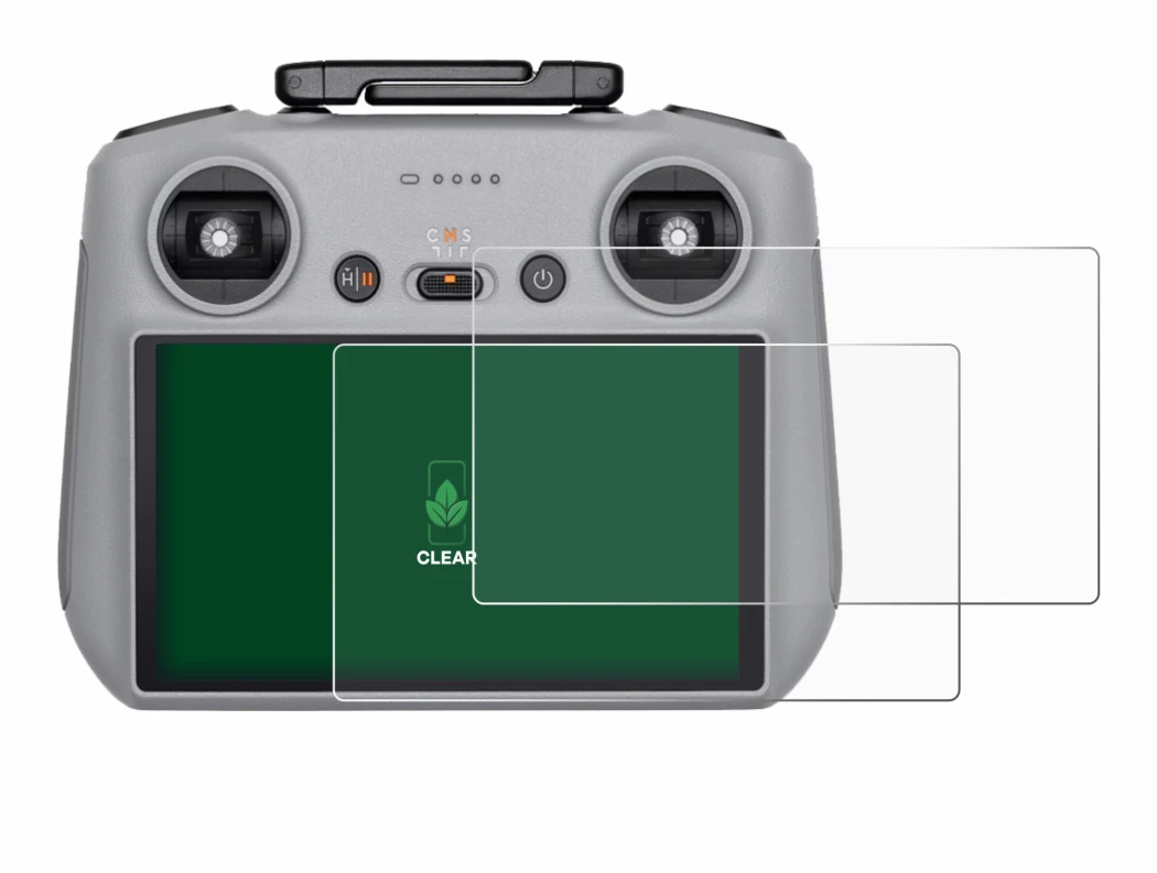 Immagine del dispositivo DJI RC 2 con un'ampia varietà di protezioni per lo schermo.