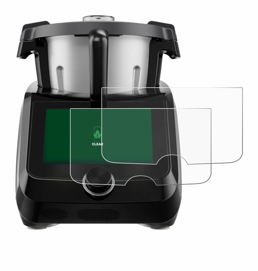 Immagine del dispositivo SilverCrest Monsieur Cuisine Smart BLACK EDITION con un'ampia varietà di protezioni per lo schermo.