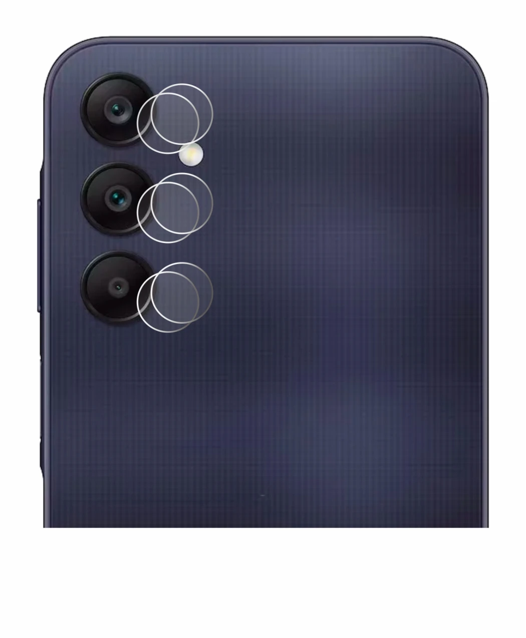 Immagine del dispositivo Samsung Galaxy A25 5G (SOLO Camera) con un'ampia varietà di protezioni per lo schermo.