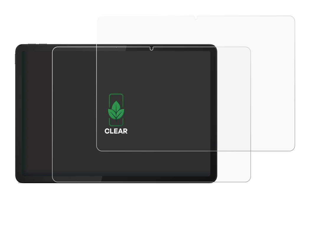 Immagine del dispositivo Lenovo Tab M11 con un'ampia varietà di protezioni per lo schermo.
