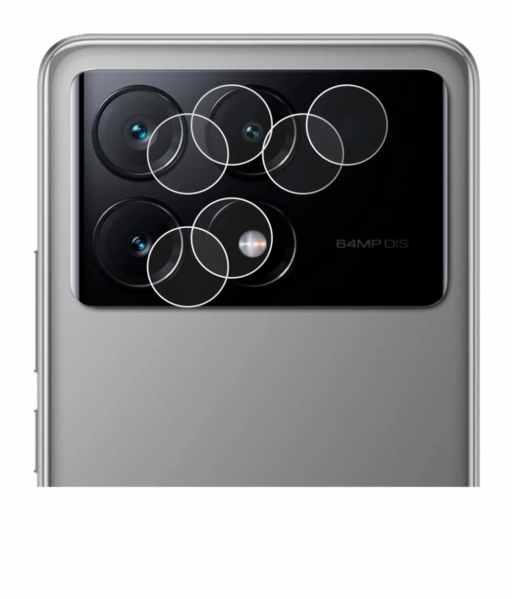 Immagine del dispositivo Xiaomi Poco X6 Pro (SOLO Fotocamera) con un'ampia varietà di protezioni per lo schermo.