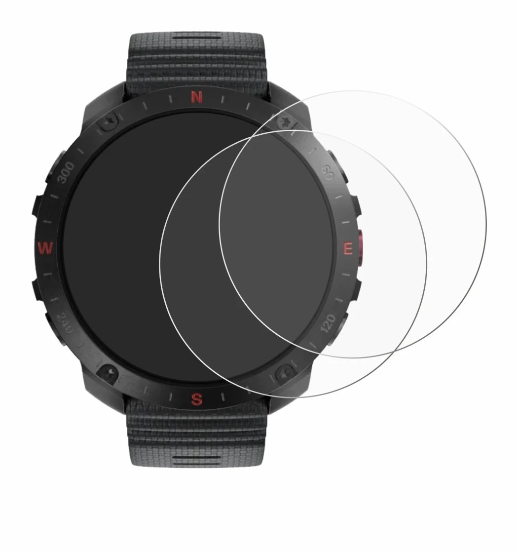 Immagine del dispositivo Polar Grit X2 Pro con un'ampia varietà di protezioni per lo schermo.