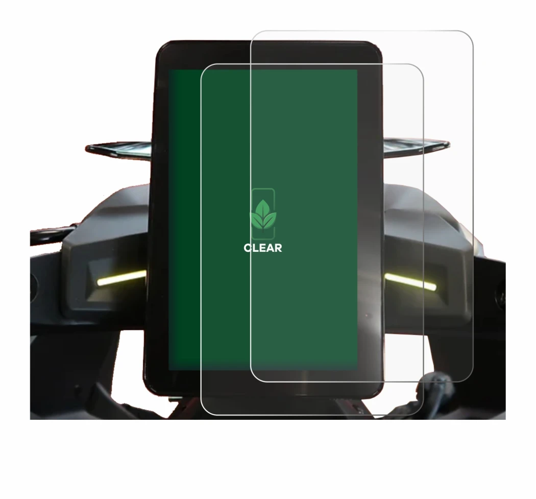 Immagine del dispositivo CFMOTO 800NK Advanced con un'ampia varietà di protezioni per lo schermo.