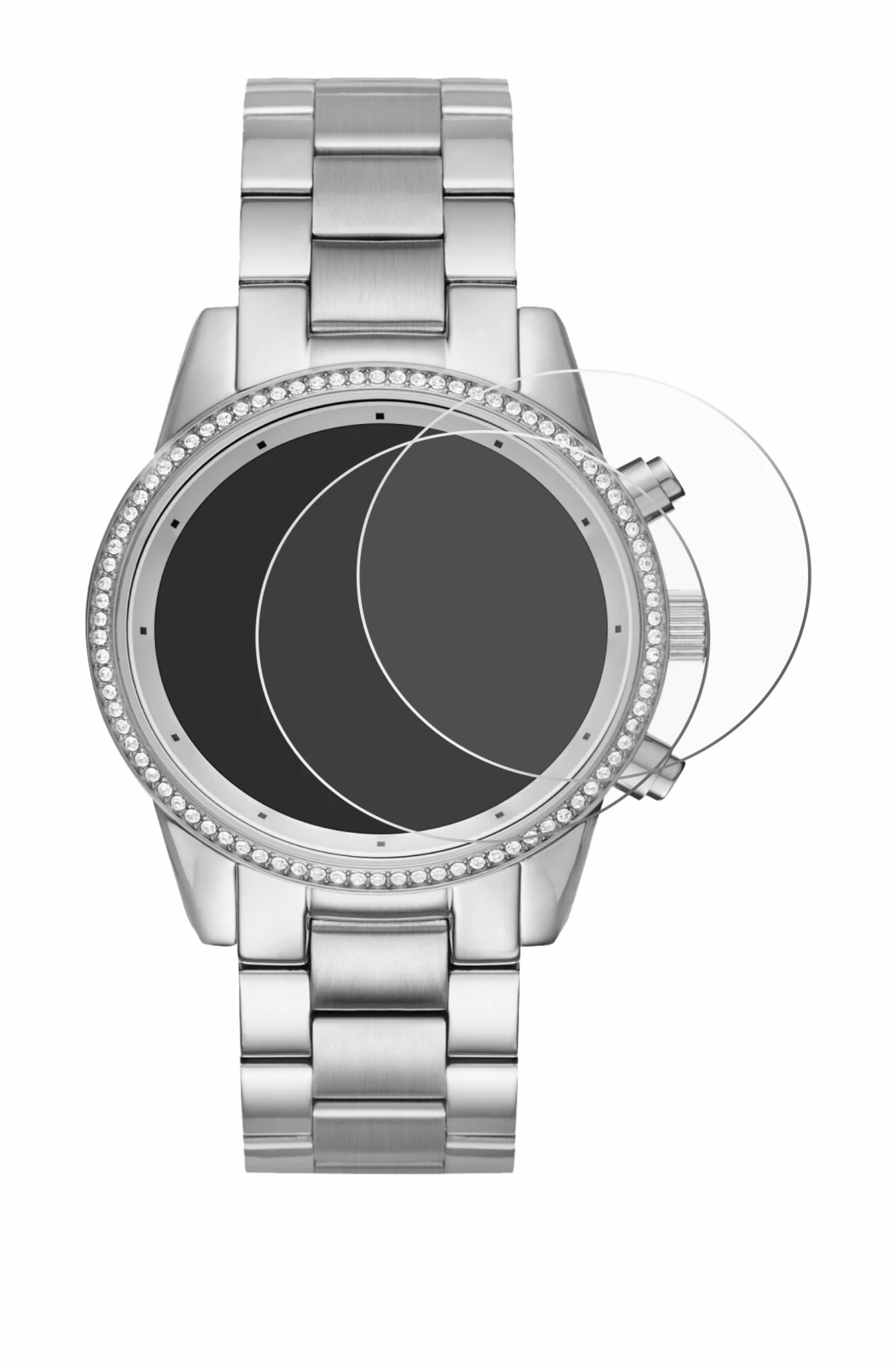 Immagine del dispositivo Michael Kors Ritz MK6428 con un'ampia varietà di protezioni per lo schermo.