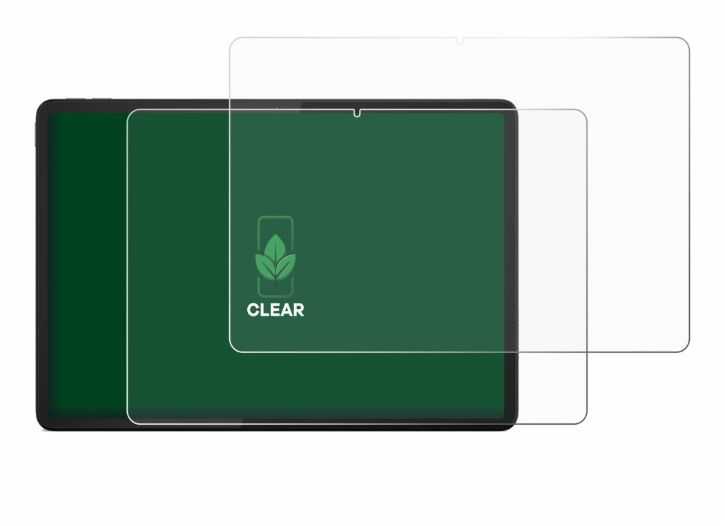 Immagine del dispositivo Lenovo Tab K11 con un'ampia varietà di protezioni per lo schermo.