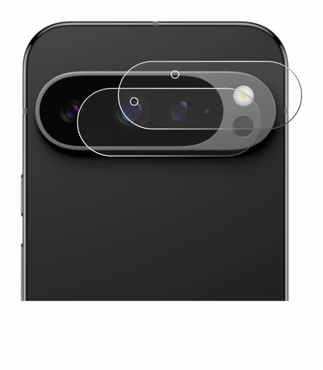 Immagine del dispositivo Google Pixel 9 Pro (SOLO Fotocamera) con un'ampia varietà di protezioni per lo schermo.