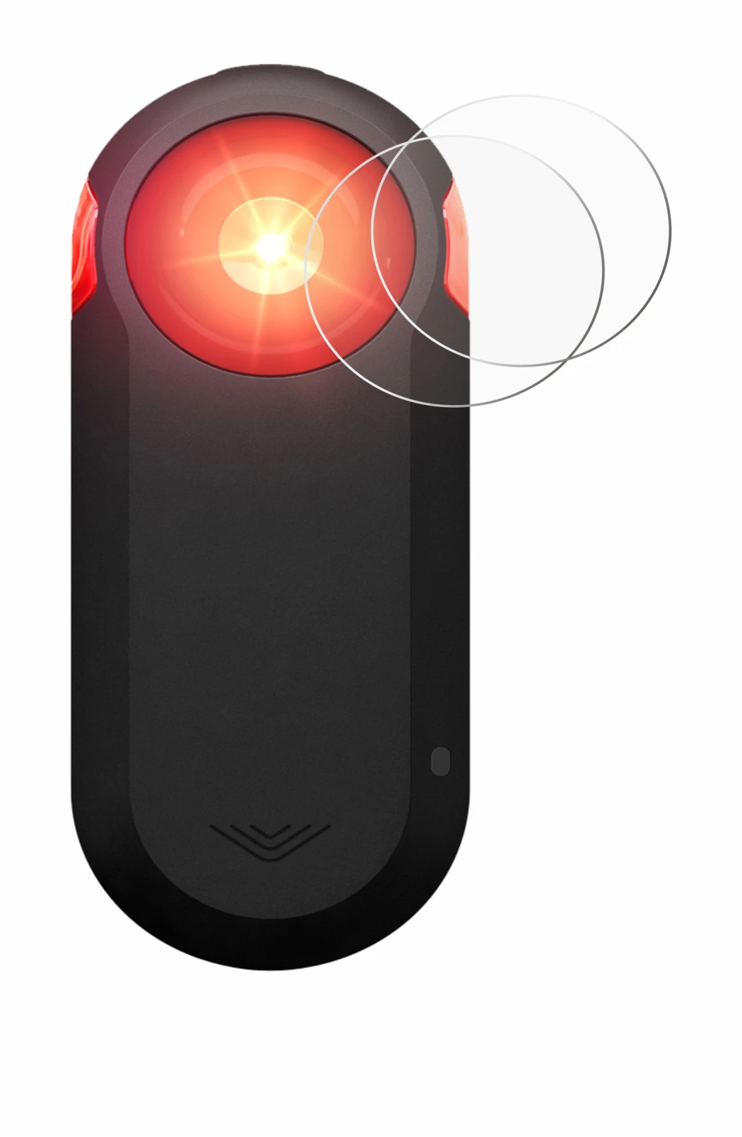 Immagine del dispositivo Garmin Varia RTL516 con un'ampia varietà di protezioni per lo schermo.