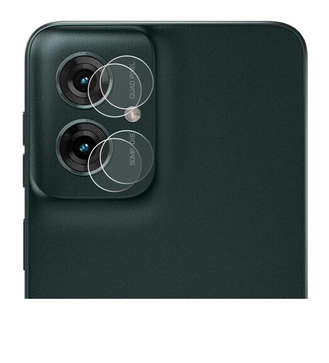 Immagine del dispositivo Motorola Moto G55 (SOLO Fotocamera) con un'ampia varietà di protezioni per lo schermo.