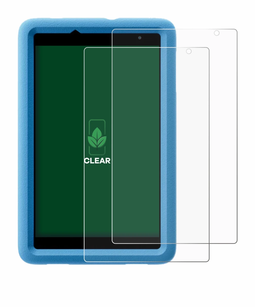 Immagine del dispositivo Blackview Tab A5 Kids con un'ampia varietà di protezioni per lo schermo.