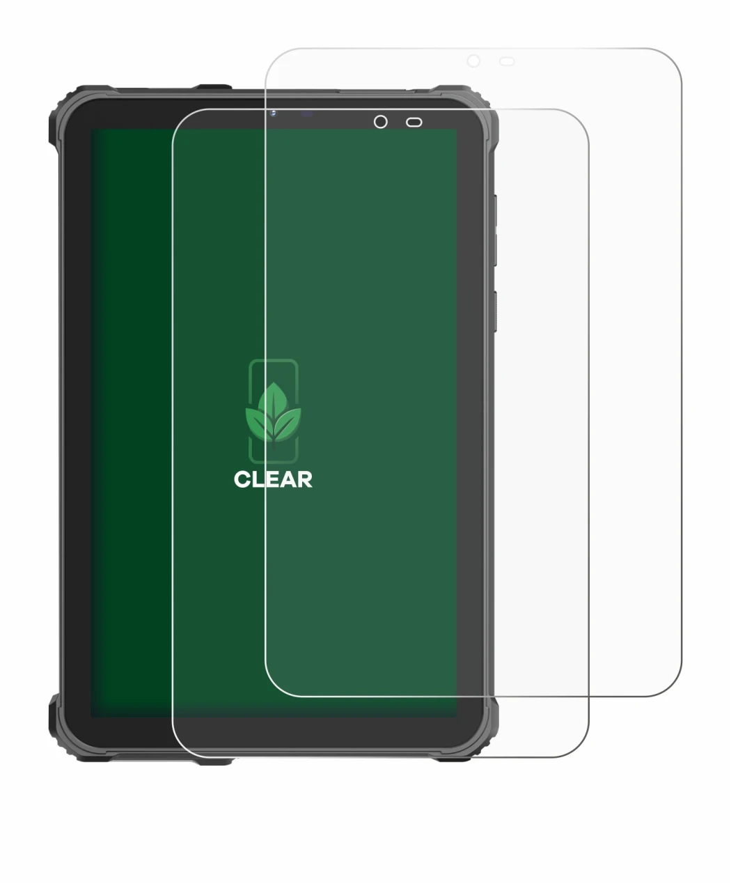 Immagine del dispositivo Oukitel RT3 Pro con un'ampia varietà di protezioni per lo schermo.