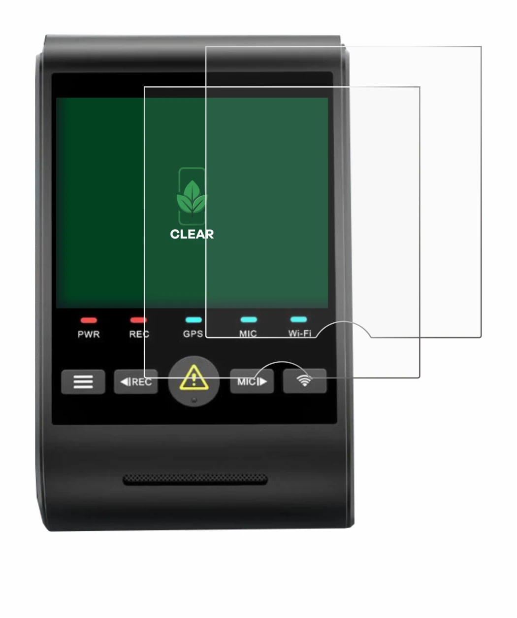 Immagine del dispositivo VIOFO A229 PRO con un'ampia varietà di protezioni per lo schermo.
