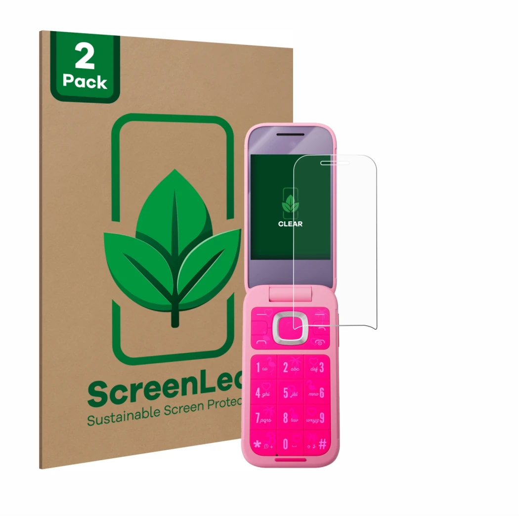 Parte frontale di una confezione del prodotto con il logo del marchio ScreenLeaf. Accanto è raffigurato il dispositivo HMD Bar