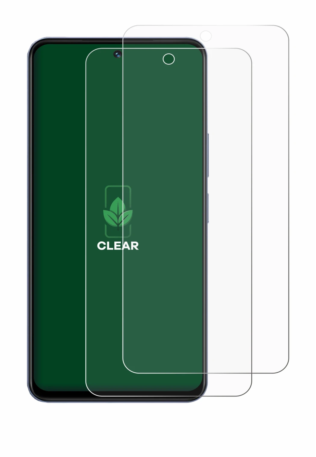 Immagine del dispositivo Vivo Y19s con un'ampia varietà di protezioni per lo schermo.