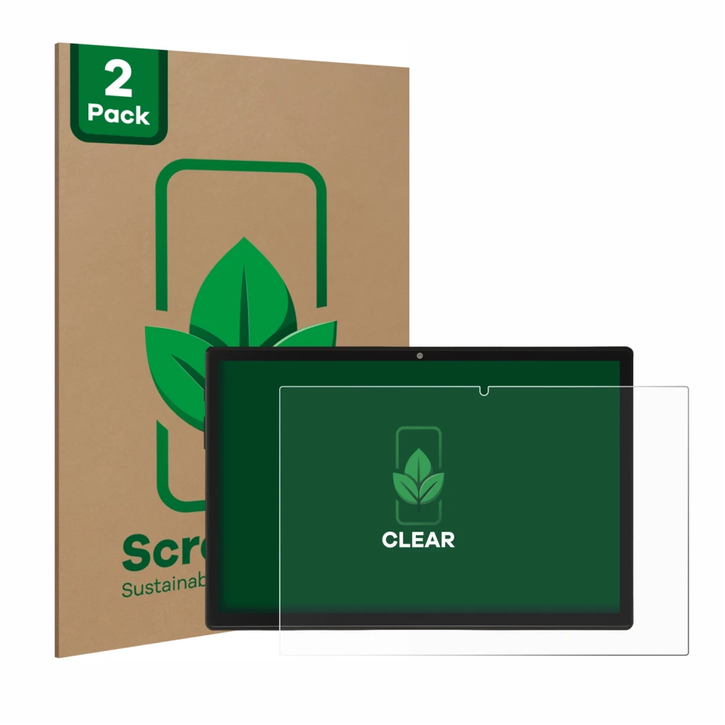Parte frontale di una confezione del prodotto con il logo del marchio ScreenLeaf. Accanto è raffigurato il dispositivo Acepad 