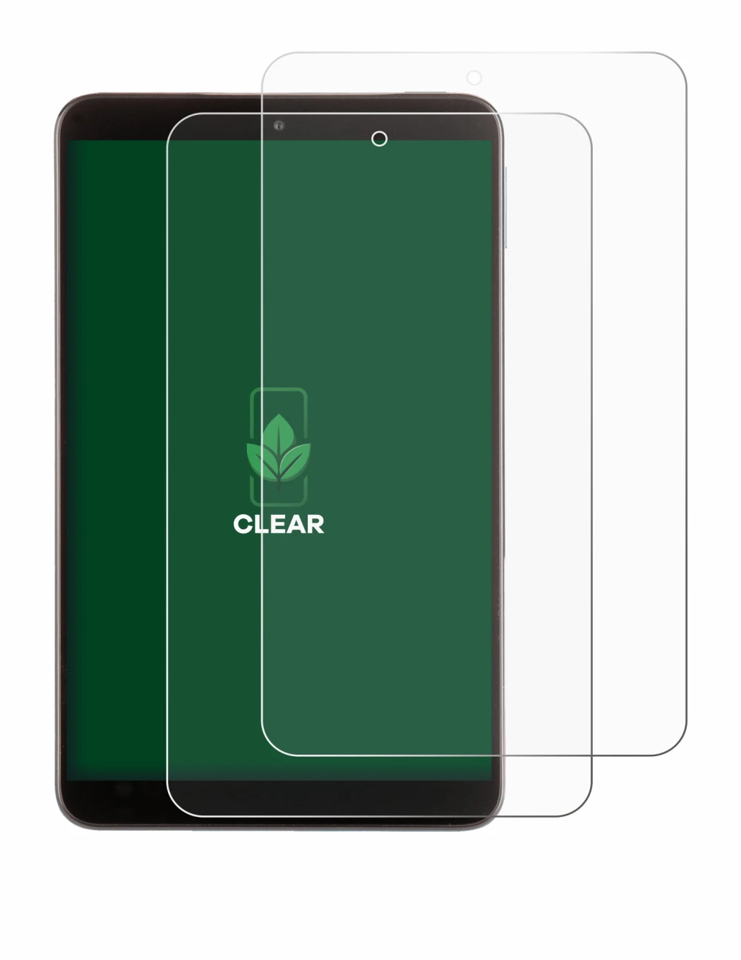 Immagine del dispositivo Nokia T10 (ritratto) con un'ampia varietà di protezioni per lo schermo.