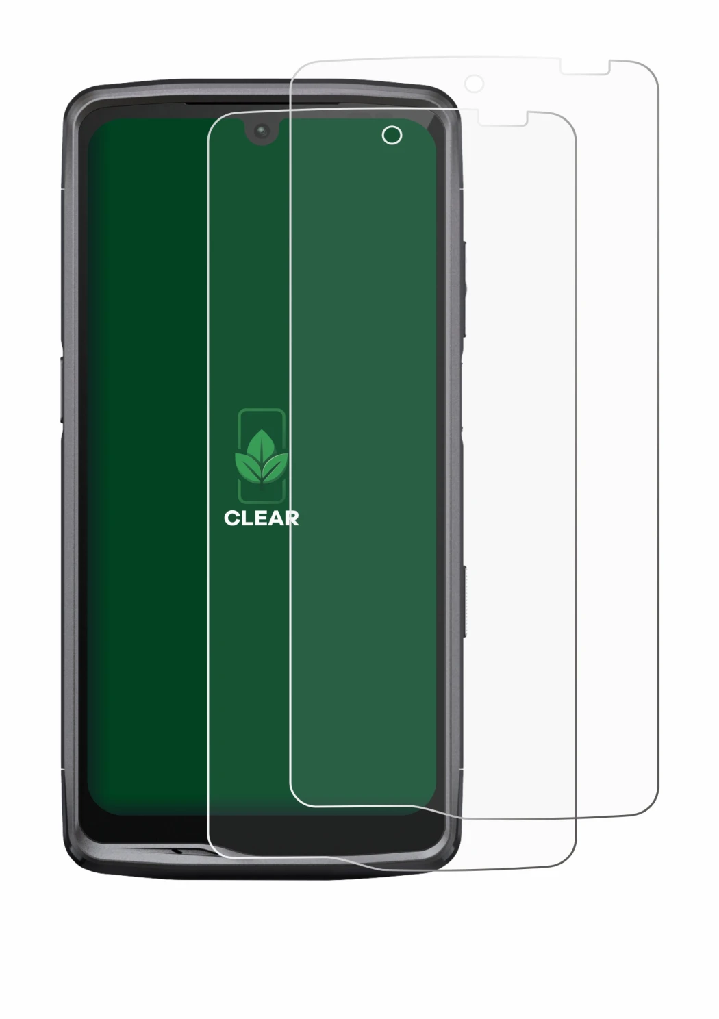 Immagine del dispositivo Crosscall Stellar M6 con un'ampia varietà di protezioni per lo schermo.