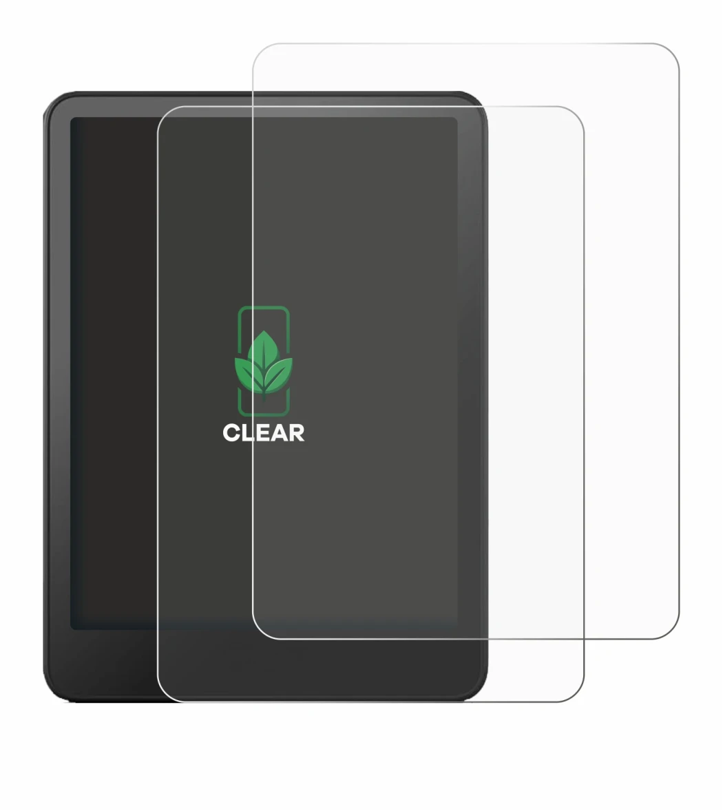 Immagine del dispositivo Amazon Kindle Paperwhite 2024 (12. Gen.) con un'ampia varietà di protezioni per lo schermo.