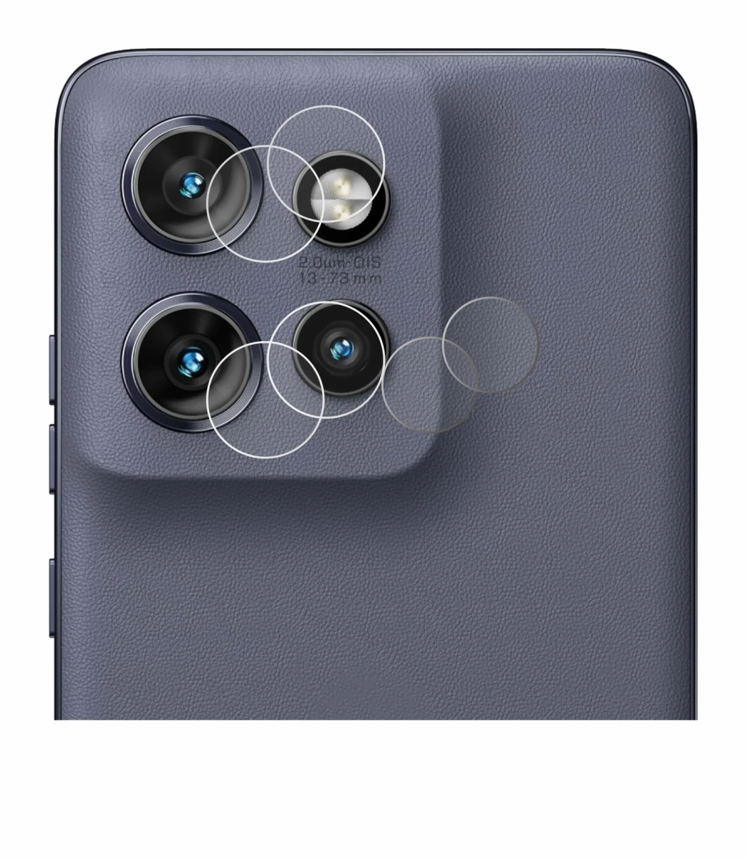 Immagine del dispositivo Motorola Edge 50 Neo (SOLO Fotocamera) con un'ampia varietà di protezioni per lo schermo.