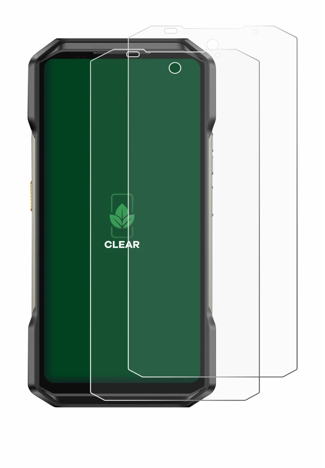 Immagine del dispositivo Ulefone Armor 27 con un'ampia varietà di protezioni per lo schermo.