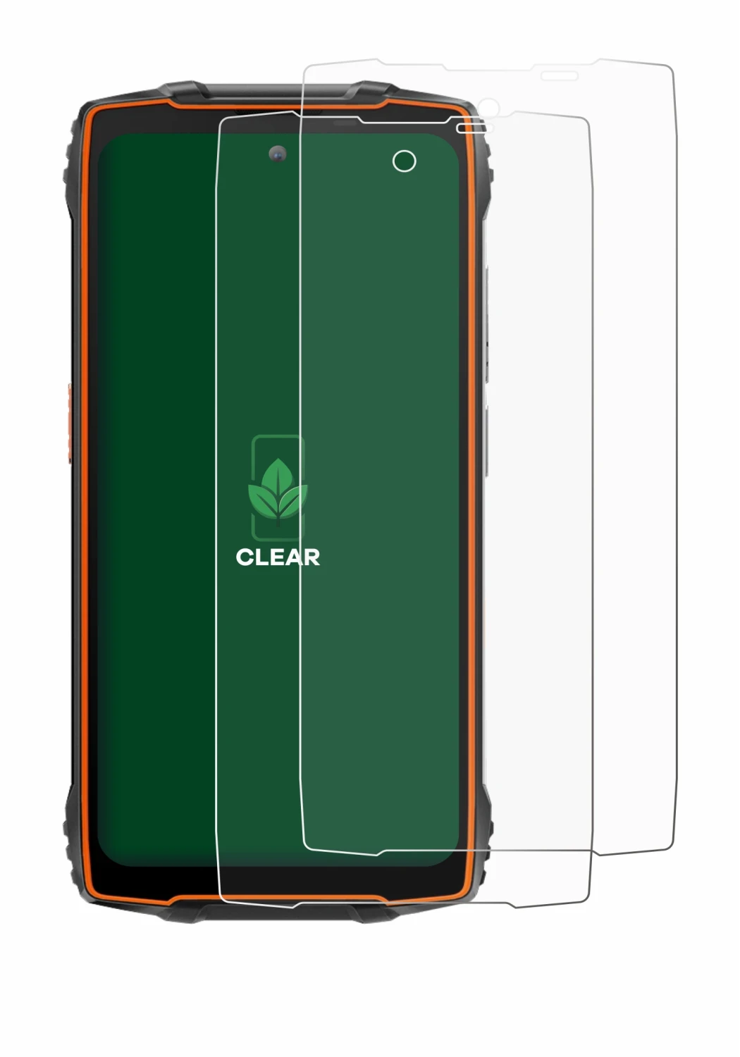 Immagine del dispositivo Blackview BV8200 con un'ampia varietà di protezioni per lo schermo.