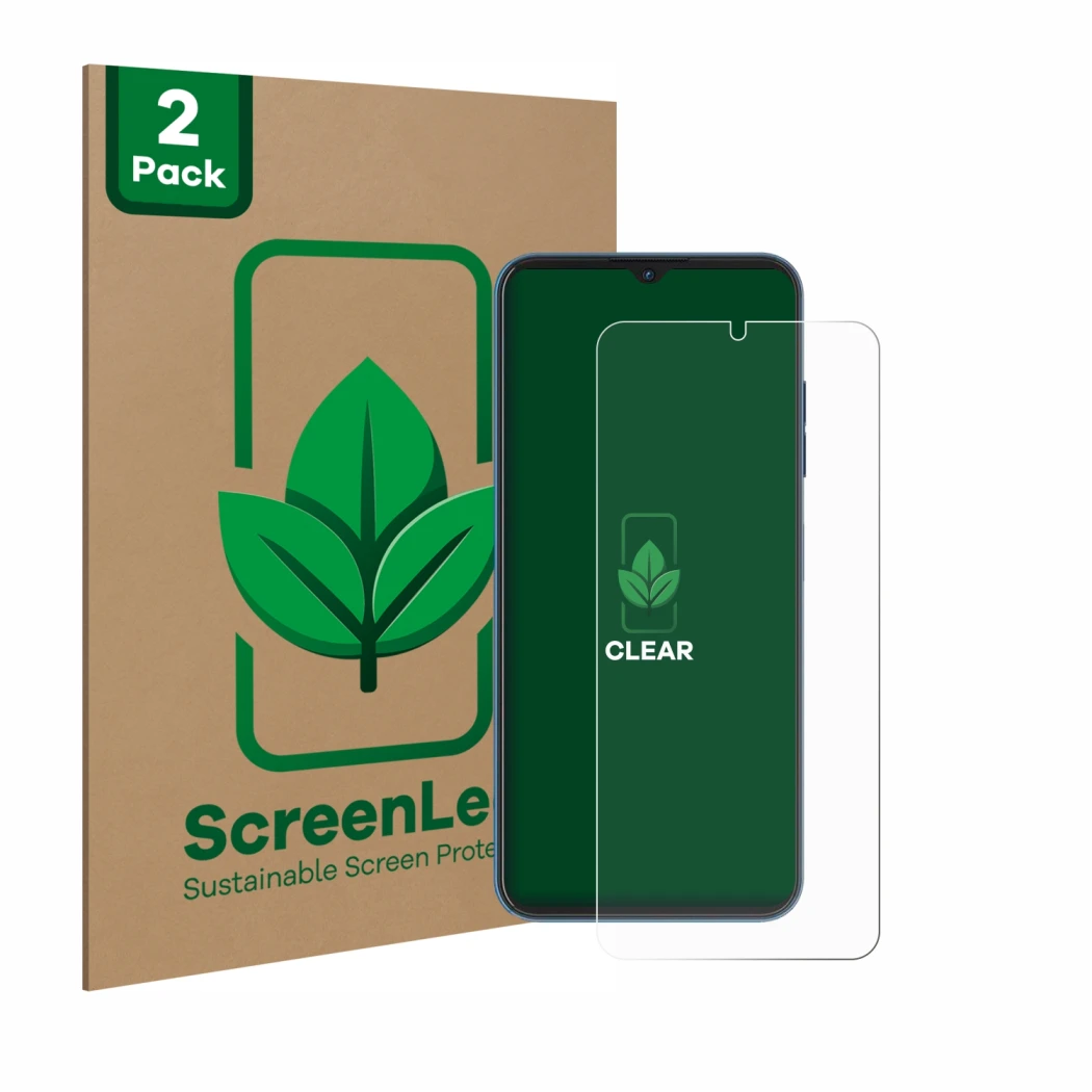 Parte frontale di una confezione del prodotto con il logo del marchio ScreenLeaf. Accanto è raffigurato il dispositivo Hotwav 