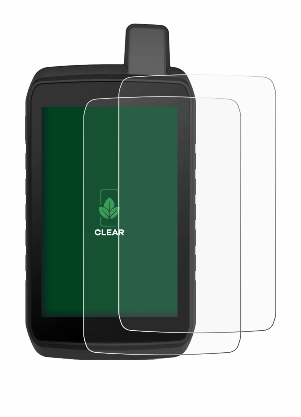 Immagine del dispositivo Garmin Montana 710 con un'ampia varietà di protezioni per lo schermo.