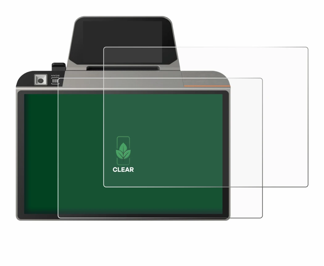 Immagine del dispositivo Sunmi D3 Mini con un'ampia varietà di protezioni per lo schermo.