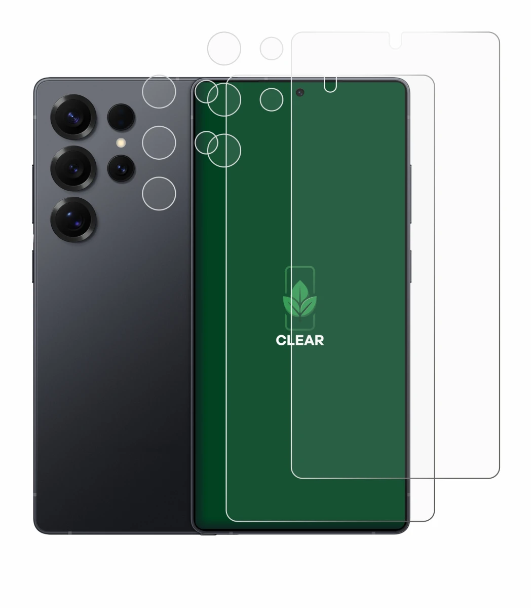 Immagine del dispositivo Samsung Galaxy S25 Ultra Enterprise Edition (Fronte+Fotocamera) con un'ampia varietà di protezioni pe