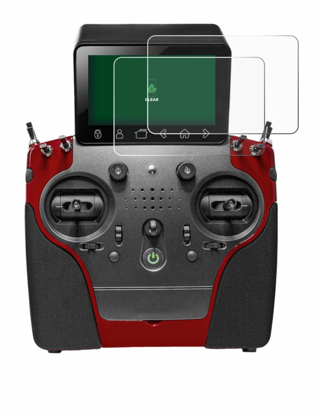 Immagine del dispositivo PowerBox Systems Atom con un'ampia varietà di protezioni per lo schermo.