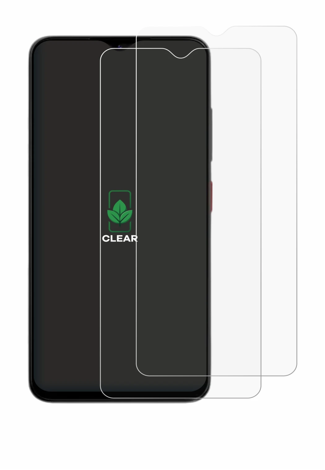 Immagine del dispositivo ZTE Blade A35e con un'ampia varietà di protezioni per lo schermo.