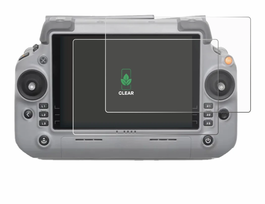 Immagine del dispositivo DJI RC Plus 2 con un'ampia varietà di protezioni per lo schermo.