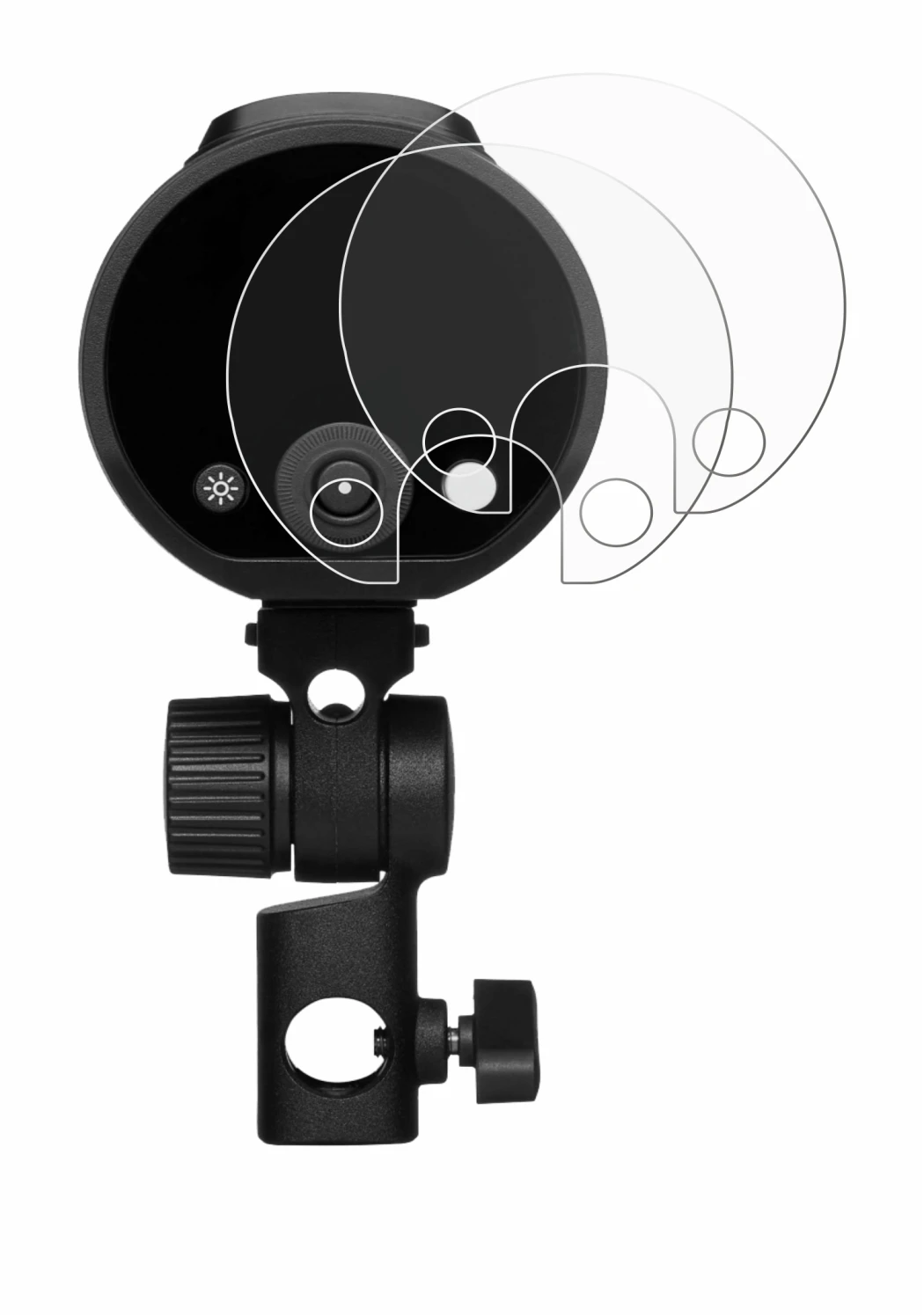 Immagine del dispositivo Profoto A2 con un'ampia varietà di protezioni per lo schermo.