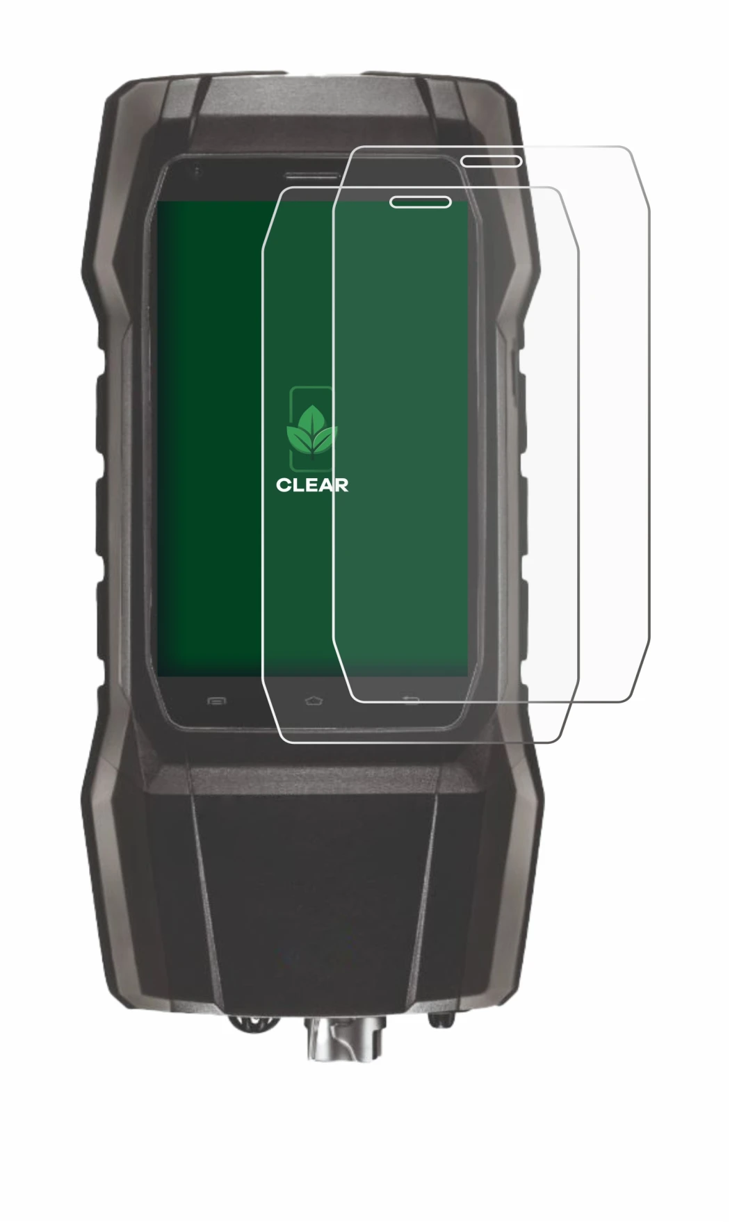 Immagine del dispositivo Testo 300 con un'ampia varietà di protezioni per lo schermo.