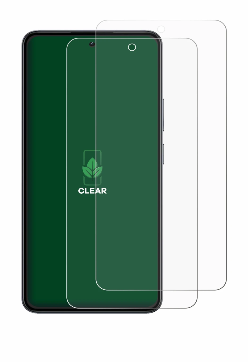Immagine del dispositivo realme 14 con un'ampia varietà di protezioni per lo schermo.