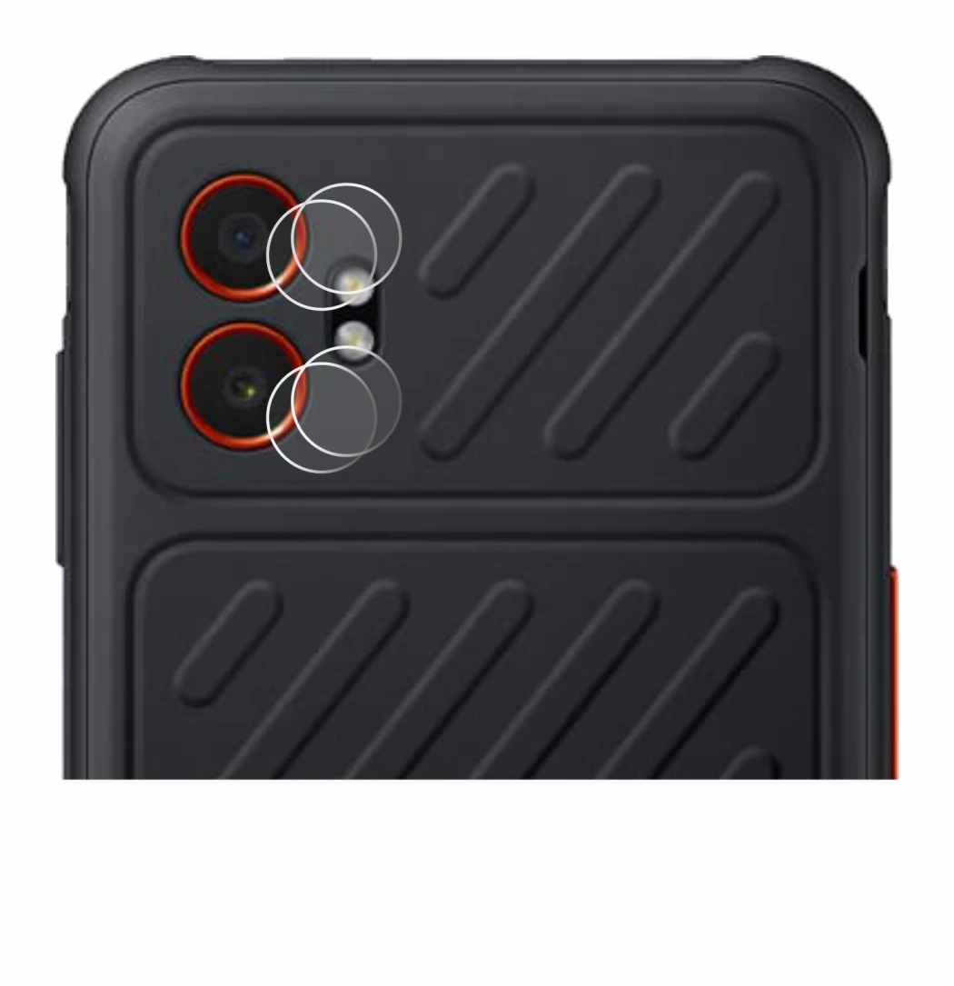 Immagine del dispositivo Samsung Galaxy XCover 7 Pro (SOLO Fotocamera) con un'ampia varietà di protezioni per lo schermo.