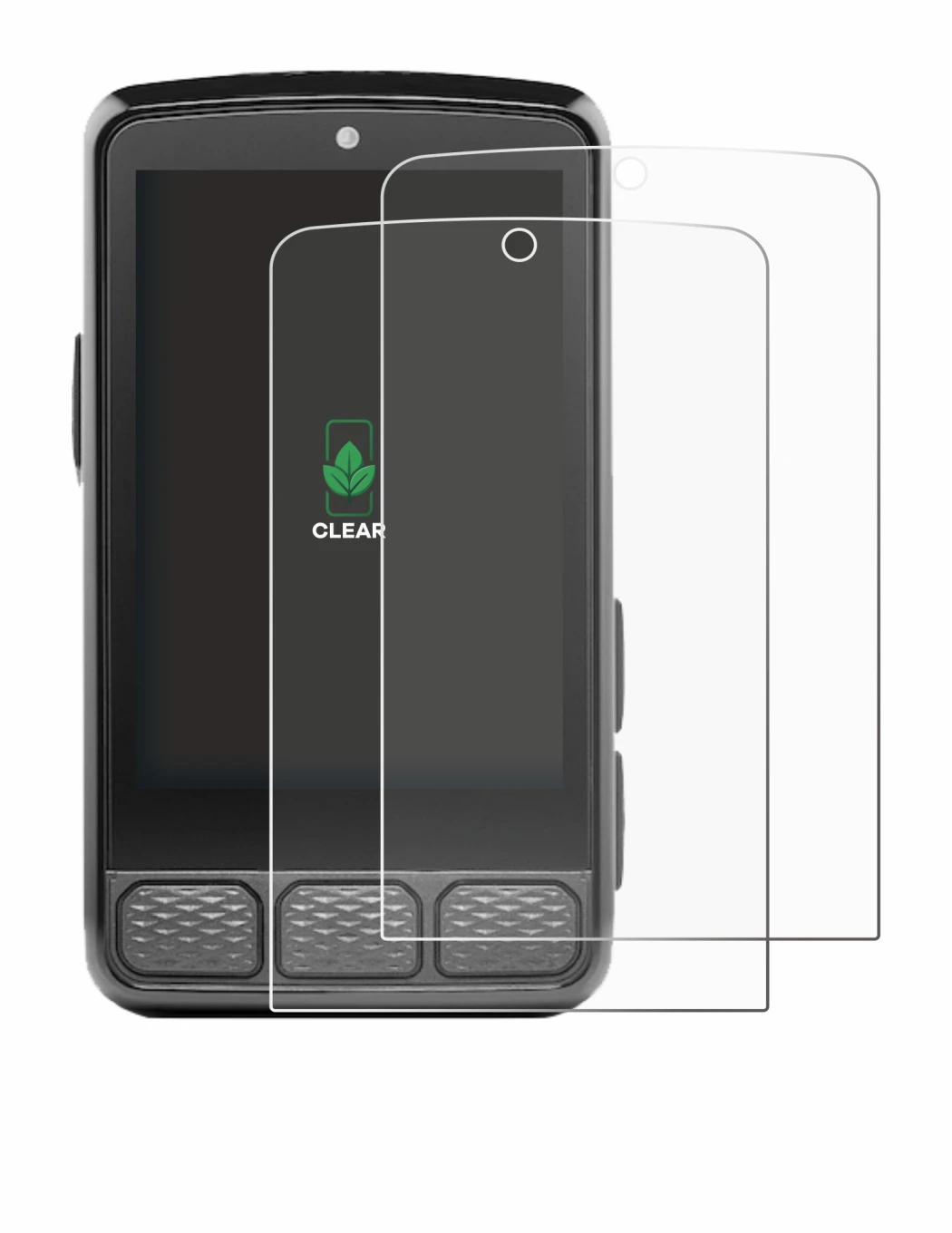 Immagine del dispositivo Wahoo Elemnt Roam 3 con un'ampia varietà di protezioni per lo schermo.