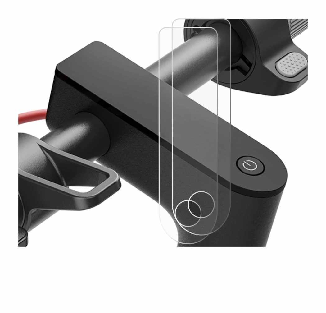 Immagine del dispositivo Xiaomi Electric Scooter 4 con un'ampia varietà di protezioni per lo schermo.