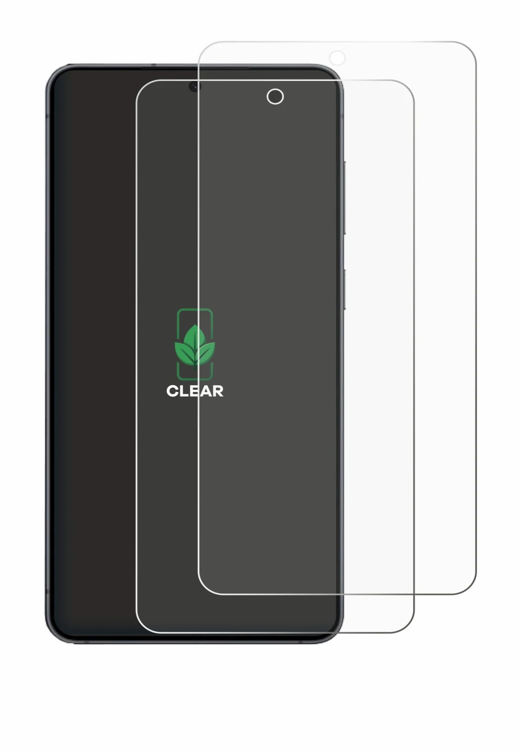 Immagine del dispositivo Samsung Galaxy S25 Edge con un'ampia varietà di protezioni per lo schermo.