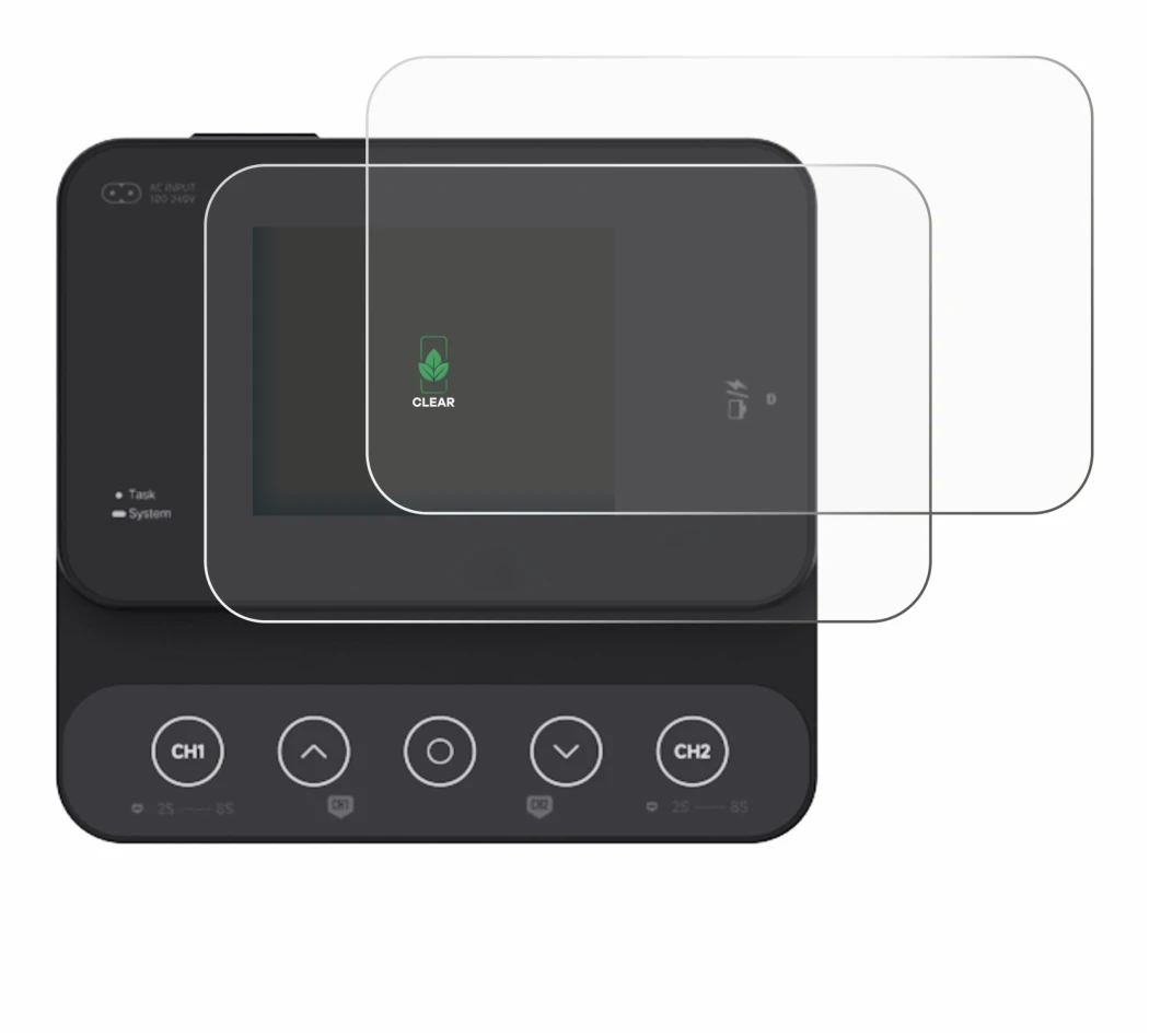Immagine del dispositivo ISDT K2Zip con un'ampia varietà di protezioni per lo schermo.