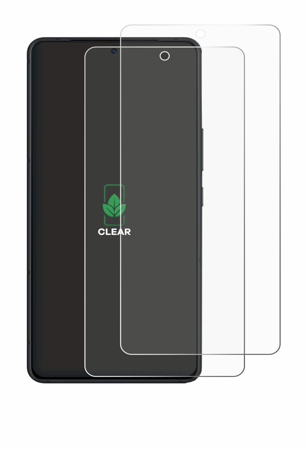 Immagine del dispositivo ASUS ROG Phone 9 Pro Edition con un'ampia varietà di protezioni per lo schermo.