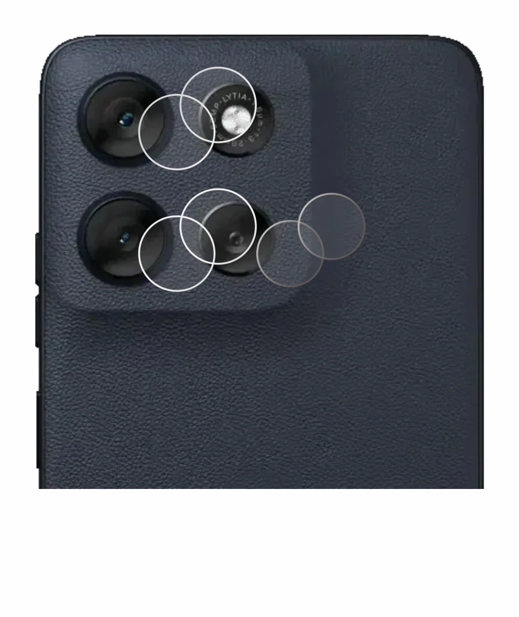 Immagine del dispositivo Motorola Moto G56 (SOLO Fotocamera) con un'ampia varietà di protezioni per lo schermo.