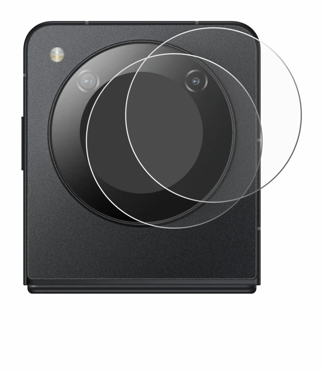 Immagine del dispositivo Nubia Flip 5G (SOLO Camera) con un'ampia varietà di protezioni per lo schermo.