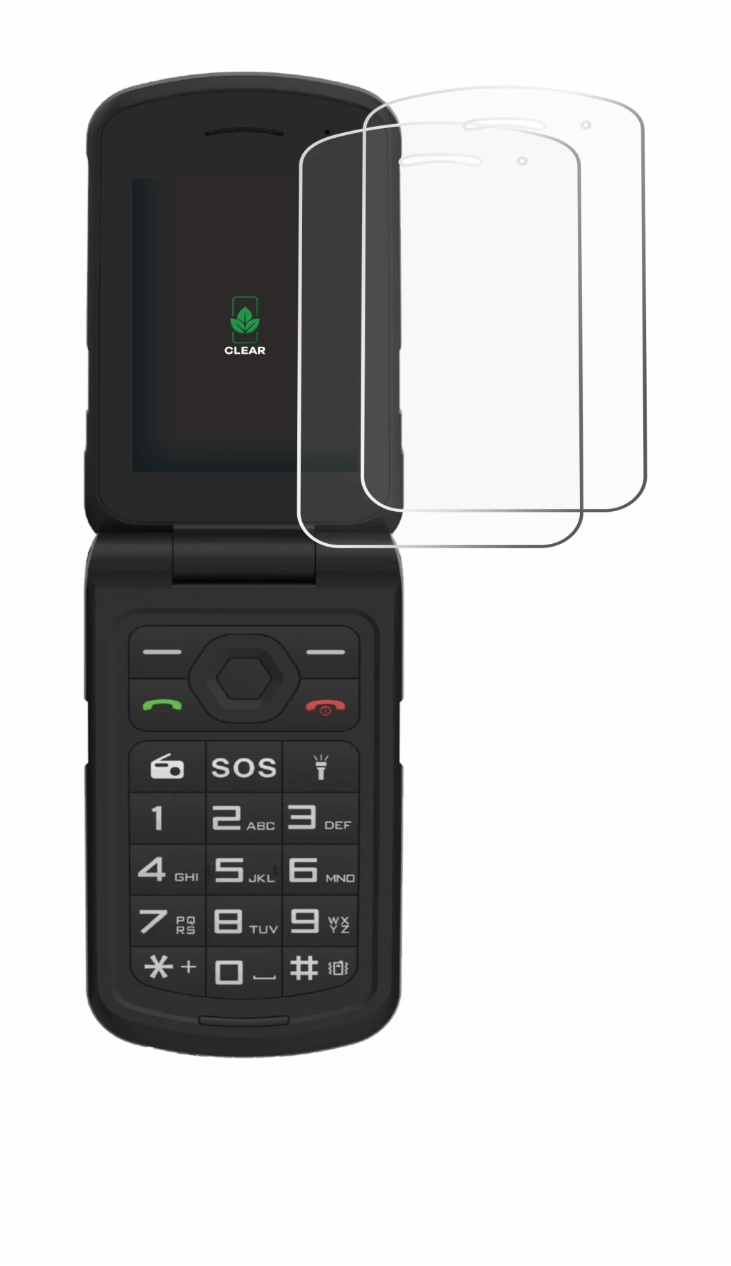 Immagine del dispositivo AGM M10 con un'ampia varietà di protezioni per lo schermo.