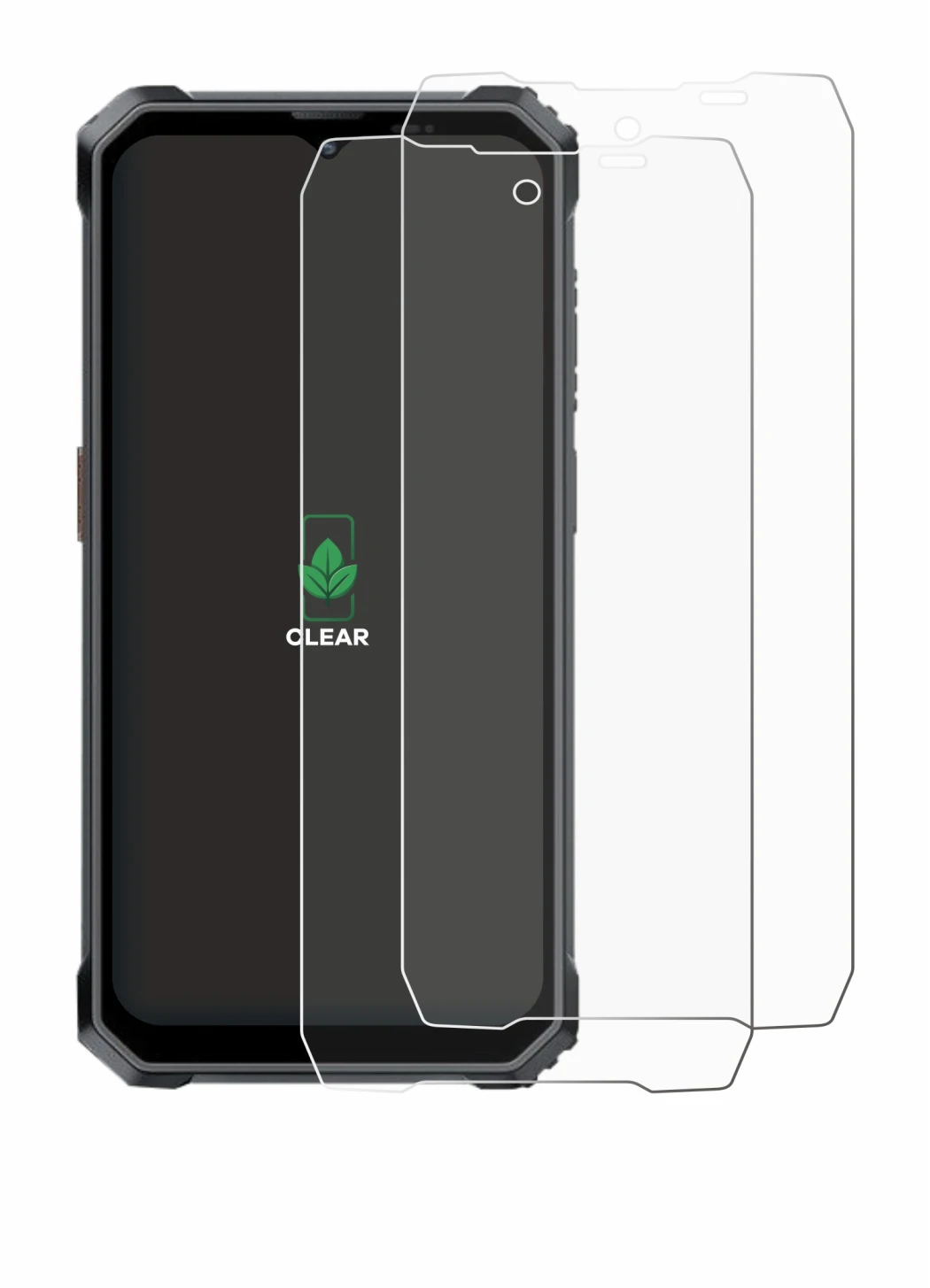 Immagine del dispositivo Blackview BL7000 con un'ampia varietà di protezioni per lo schermo.
