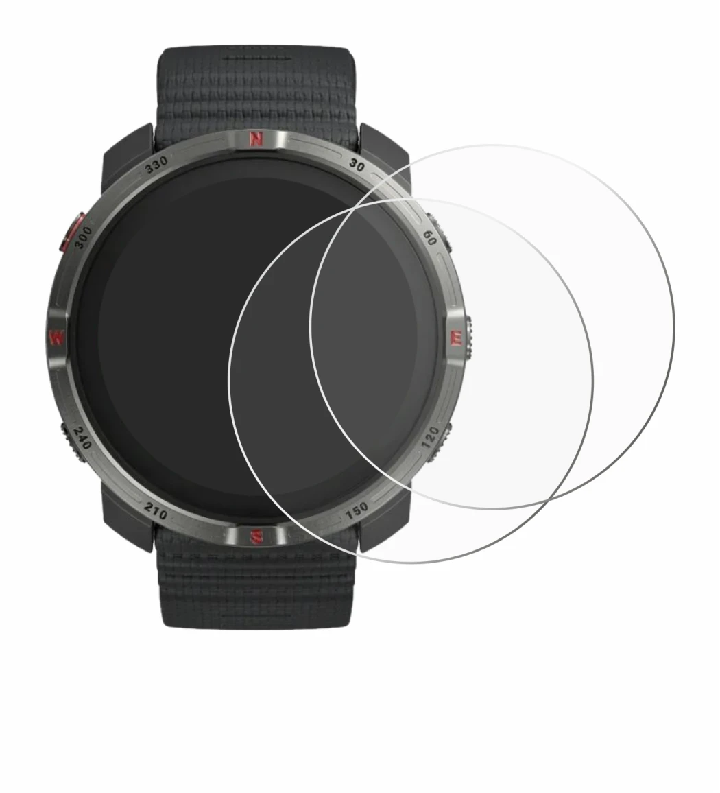 Immagine del dispositivo Polar Grit X2 con un'ampia varietà di protezioni per lo schermo.