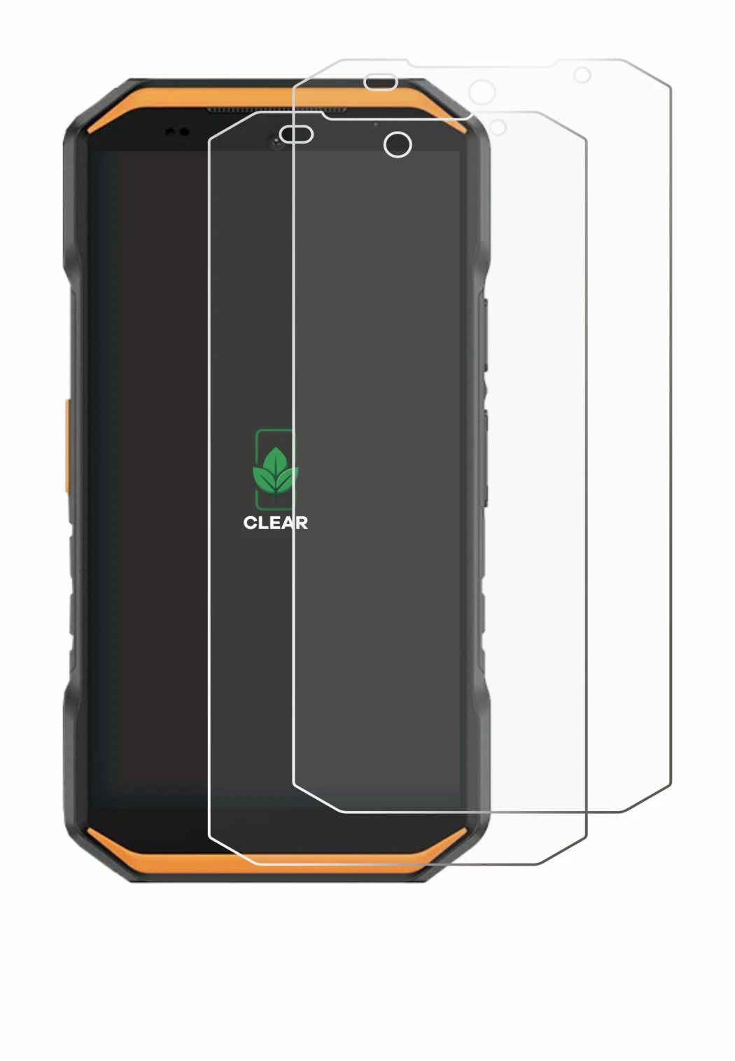 Immagine del dispositivo Ulefone Armor X32 Pro con un'ampia varietà di protezioni per lo schermo.