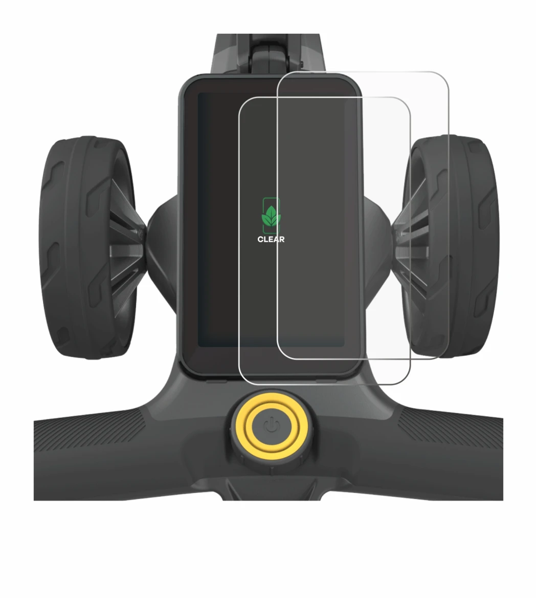 Immagine del dispositivo PowaKaddy CT12 GPS con un'ampia varietà di protezioni per lo schermo.