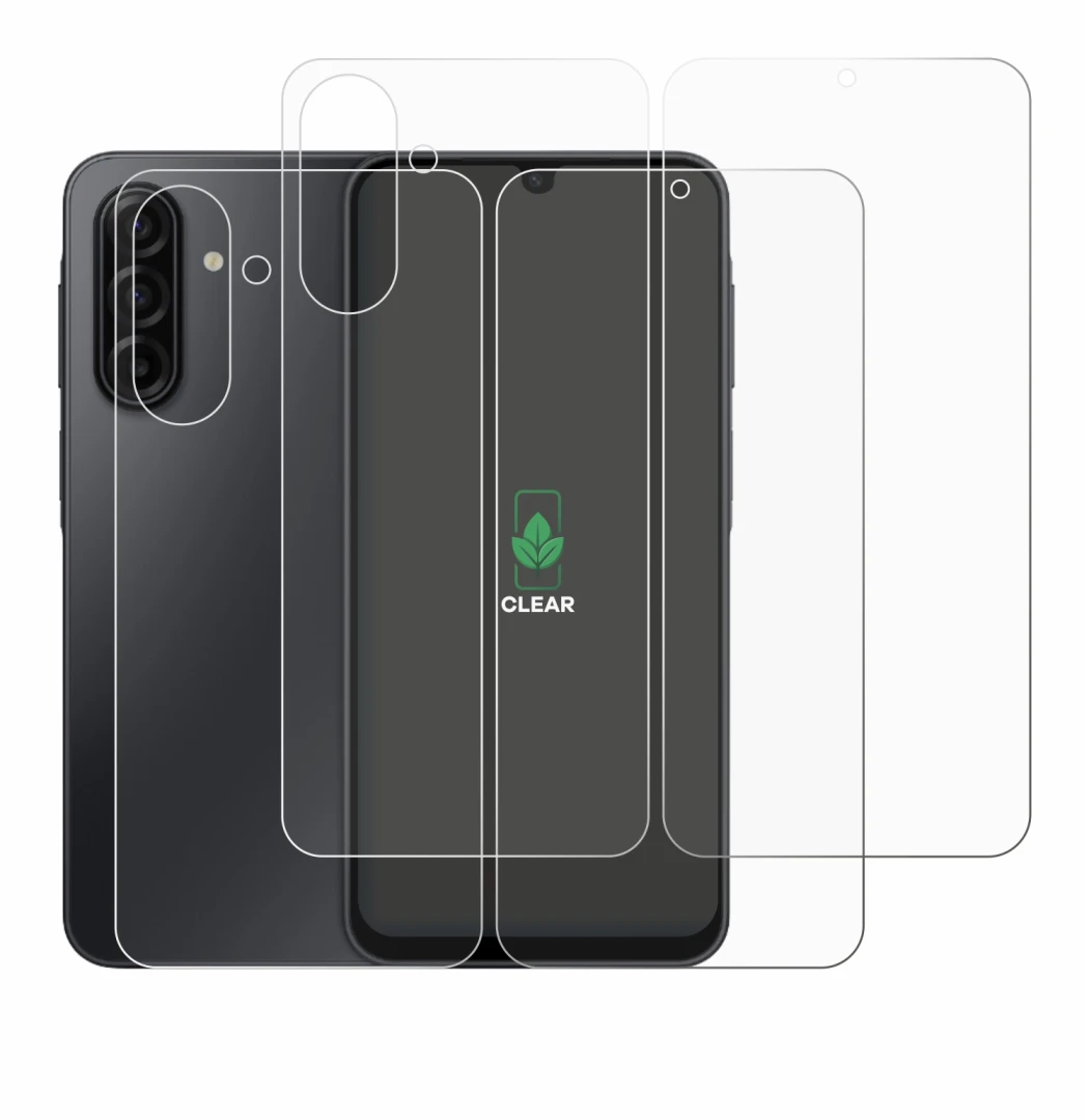 Immagine del dispositivo Samsung Galaxy A17 5G (Fronte+Retro) con un'ampia varietà di protezioni per lo schermo.