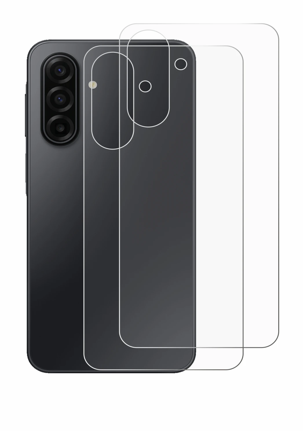 Immagine del dispositivo Samsung Galaxy A17 5G (Posteriore) con un'ampia varietà di protezioni per lo schermo.